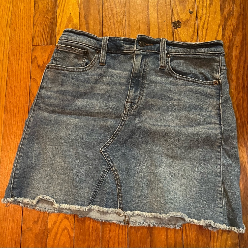 J Crew Mercantile Denim Jean Mini Sz 6